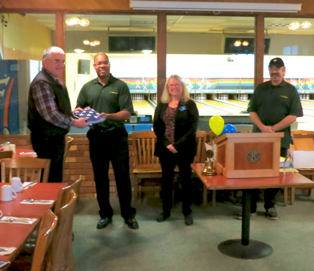 bp presents kiwanis gift of replacement flags