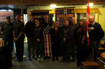 bp presents kiwanis gift of replacement flags group