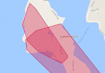 pse outage map w lummi island 2 2017-01-10 1800