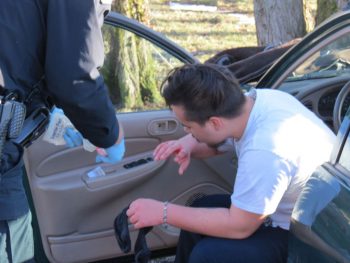 Good samaritan stone recieves some medical attn from police after rescuing dog from frozen pond in vanderyacht park 2017-02-10 1600