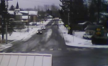 Washington Street after an inch of snowfall