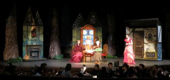 Full stage with orchestra during FHS's Cinderella dress rehearsal (February 22, 2017). Photo: Whatcom News