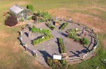 Childrens Story Garden at Hovander Homestead Park - still from WSU Whatcom County Extension video via youtube