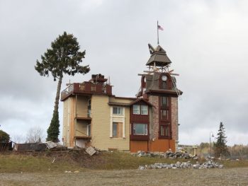 clock tower house with the spire in place 2017-03-08