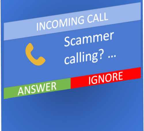 Reports of phone, text-msg and email scams increasing