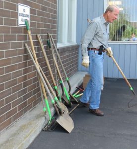 Plenty of tools wait for volunteers during Ferndale City Wide Cleanup Day 2017-05-20