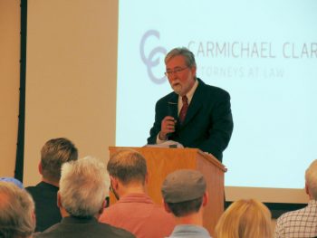 robert carmichael speaking at private property rights forum at pavilion 2017-05-08