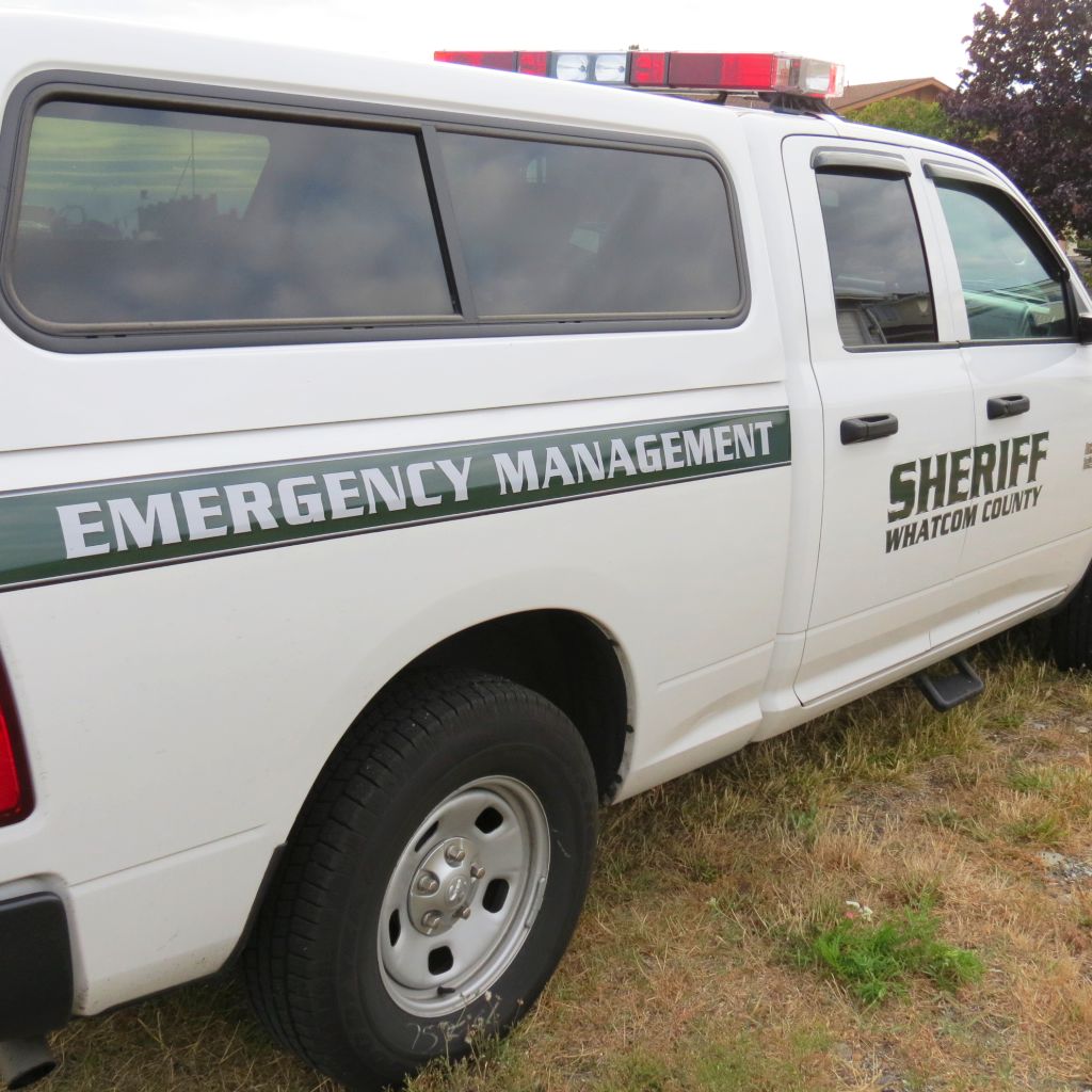 WCSO Emergency Management vehicle (August 8, 2016). Photo: Whatcom News