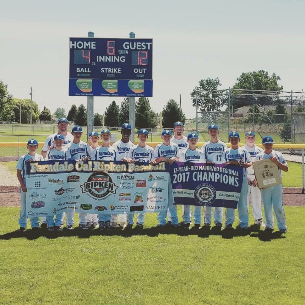 Ferndale 12U Cal Ripken team 2017-07-22
