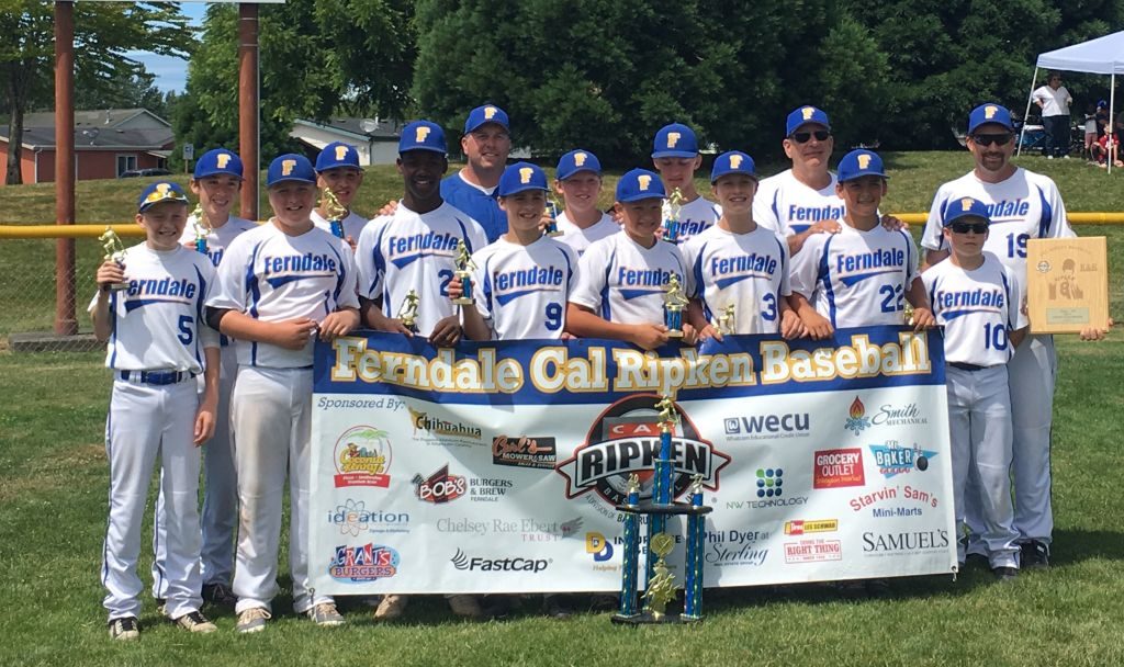 ferndale 12u cal ripken State Champs 2