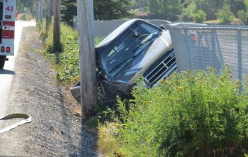sm toyota pup crash between pole fence w smith rd 2017-07-06 3