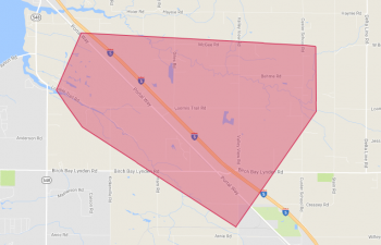 outage in north custer area 2017-11-3 0000