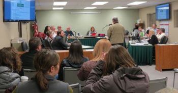Business owner Steve Martinson speaks to City Council during opening comment period 2017-12-4