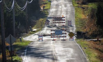 graveline crossing silver creek between sunset and slater shoulder erosion after heavy local rain 2017-12-20