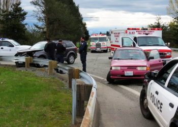 scene of car crash at barrett and w smith roads 2017-04-17 cropped