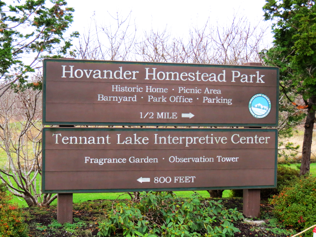 hovander homestead park entrance sign 2017-11