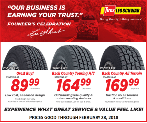 les schwab founders sale 2 2-2018 300x