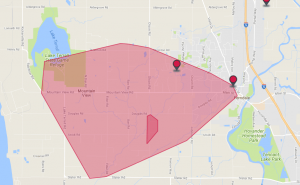 pse power outage map 2018-02-18 1200