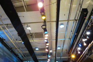 stage lights were arranged and aimed for dress rehearsal for fiddler on the roof 2018-02-21