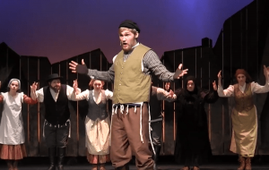 Still from a video of the FHS performance of "Fiddler on the Roof." Video courtesy of Ferndale School District.