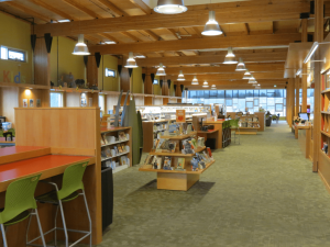 Ferndale Public Library interior (December 3, 2016). Photo: Whatcom News