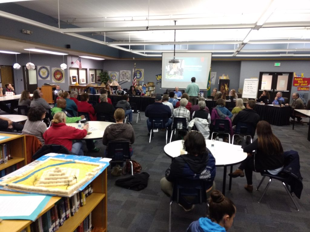 Ferndale School Board meeting at Vista Middle School library 2018-03-27