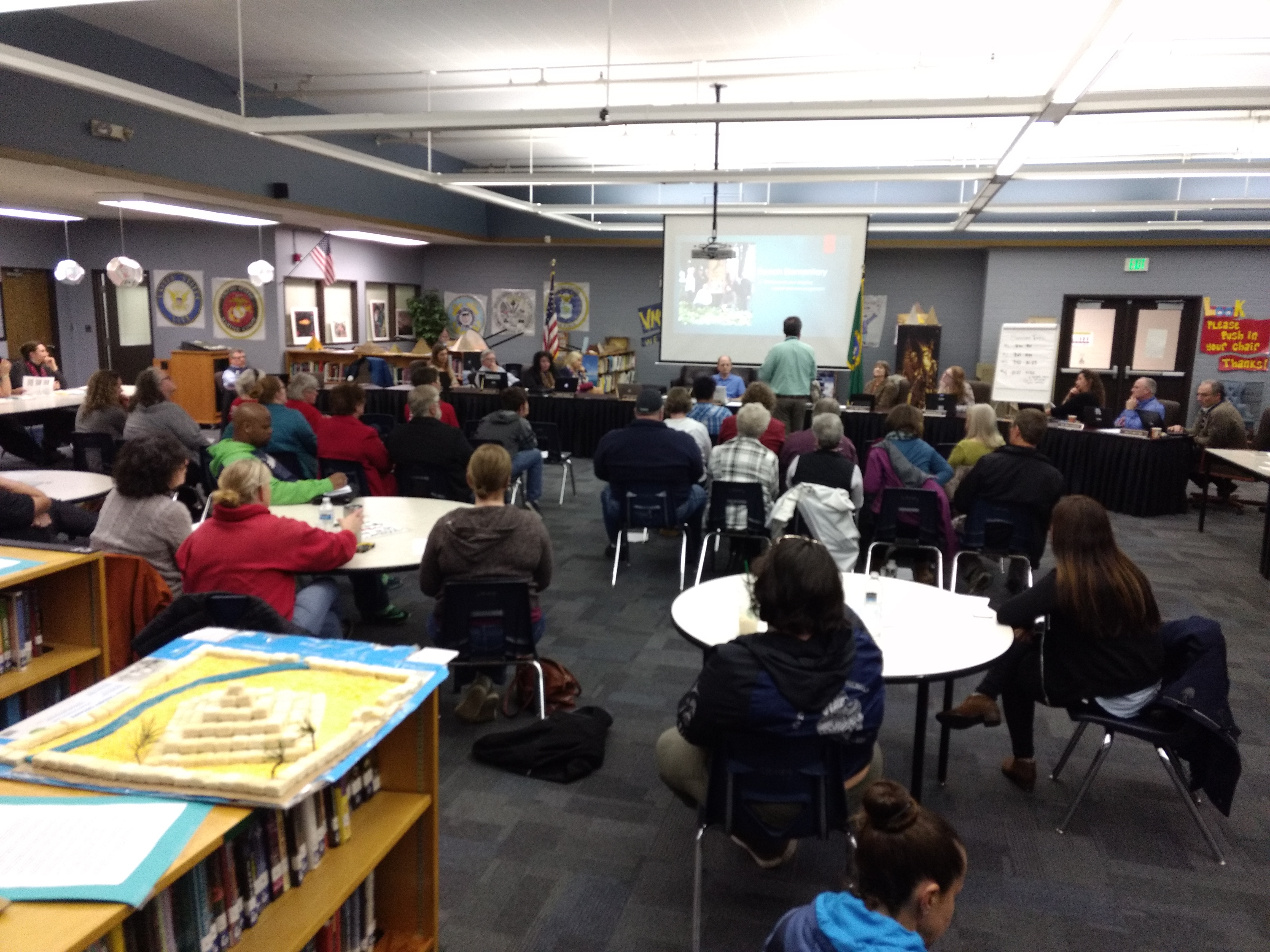 Ferndale School Board meeting at Vista Middle School library 2018-03-27