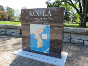 korean war memorial at Greenacres Memorial Park 2018-05