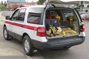 wcfd7 battalion vehicle at scene of car vs ped incident 2018-05-10