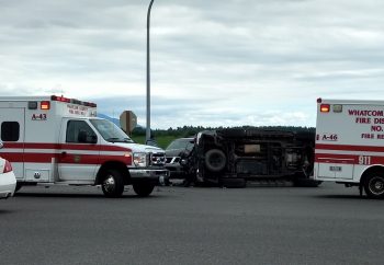 Scene of rollover crash at the intersection of Ferndale and Slater Roads 2018-06-22 1600