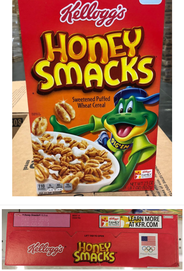 kelloggs honey smacks cereal package source fda