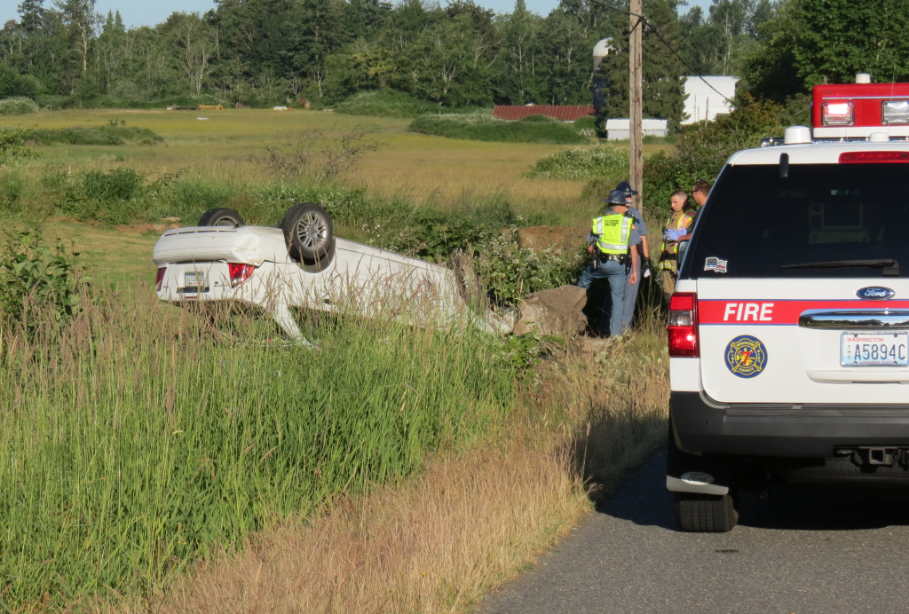 scene of 1-car rollover on grandview rd 2018-06-17