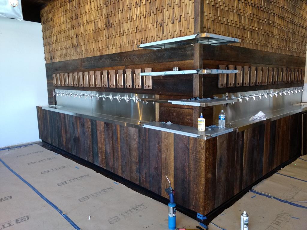 self-serve taps are ready as the co-owners of Downtime Taps prepare to open 2018-06-18