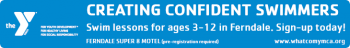 YMCA DISC FERN BANNER AD blue swim lesson July
