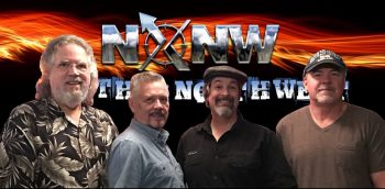 north by northwest band promotion graphic