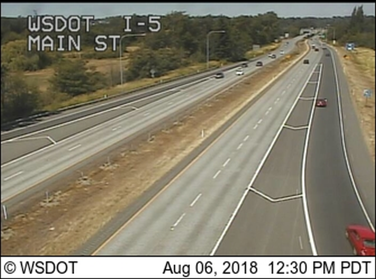 wsdot i-5 and main st camera image 2018-08-06