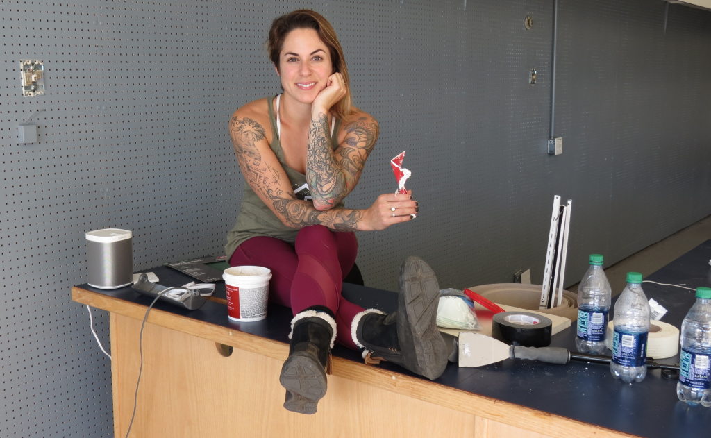 Eleanor Ellie Margulies poses in the Main Street space for Flex Movement Lab 2018-10-15