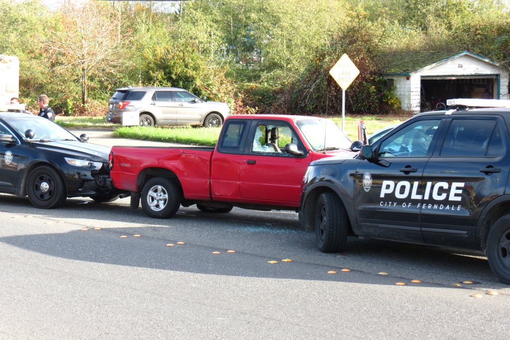Scene of end of pursuit on Main Street near Barrett Road 2018-10-26
