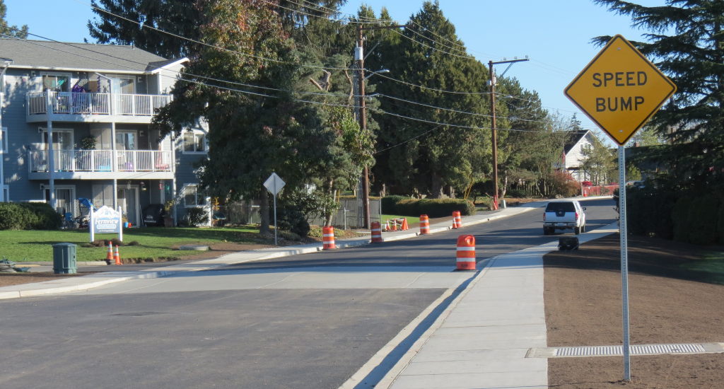 Speed Table Texture Drivers will encounter “speed tables” when Washington Street reopens ...
