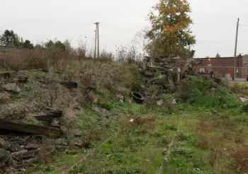 the railroad spur as it is today looking south 2018-10-23