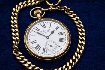 gold link pocket watch