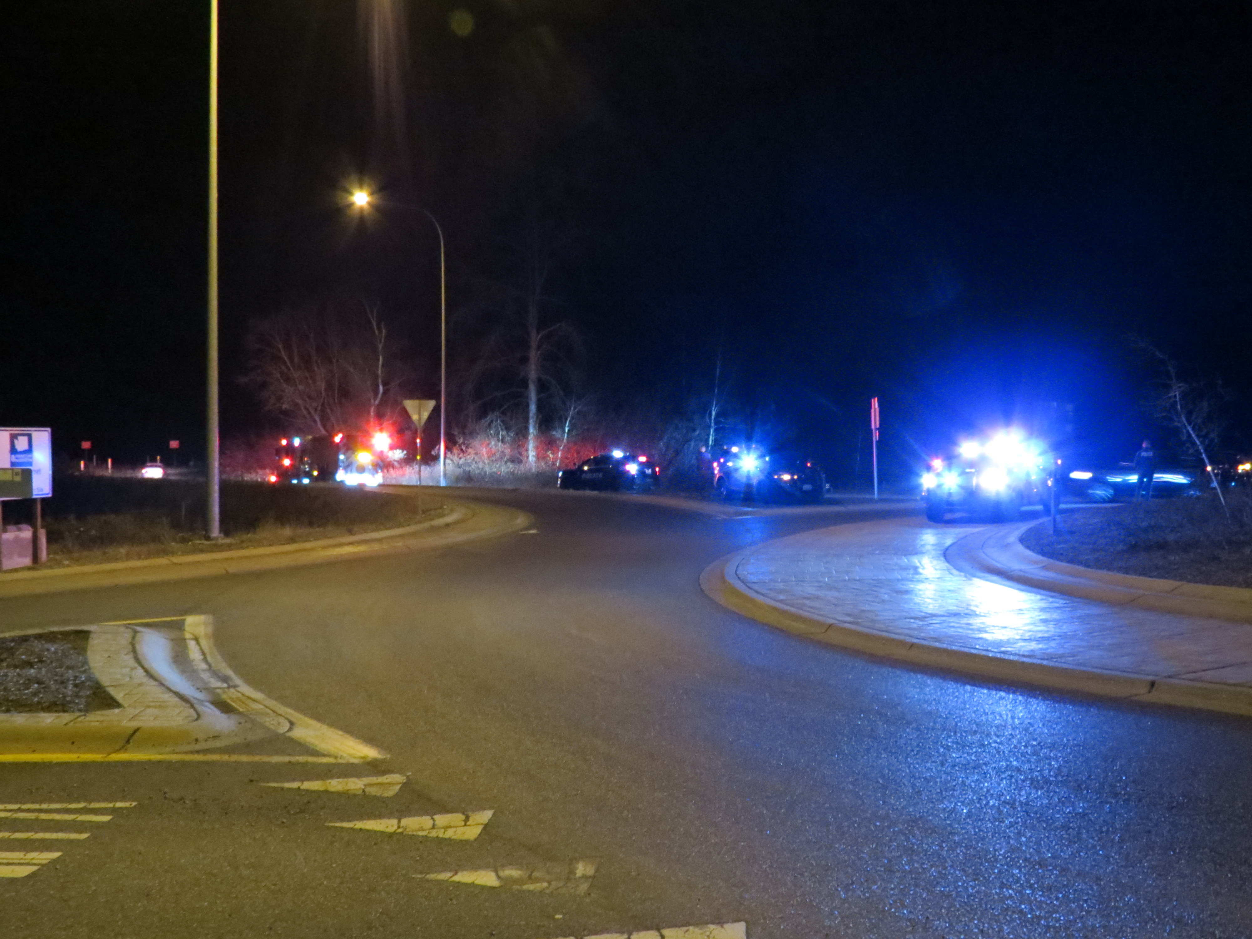 Scene of a 1-car crash at the sb on-ramp to i-5