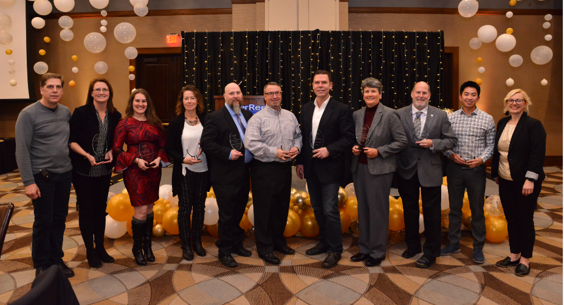 2018 awardees at 2019 chamber banquet photo Radley Muller Photography