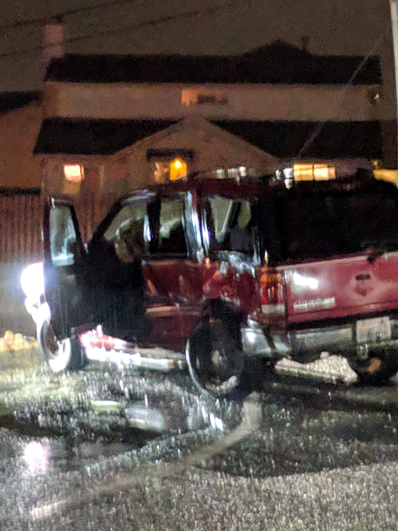 hit and run victim vehicle at thornton and church 2019-01-22 photo gayle kinney