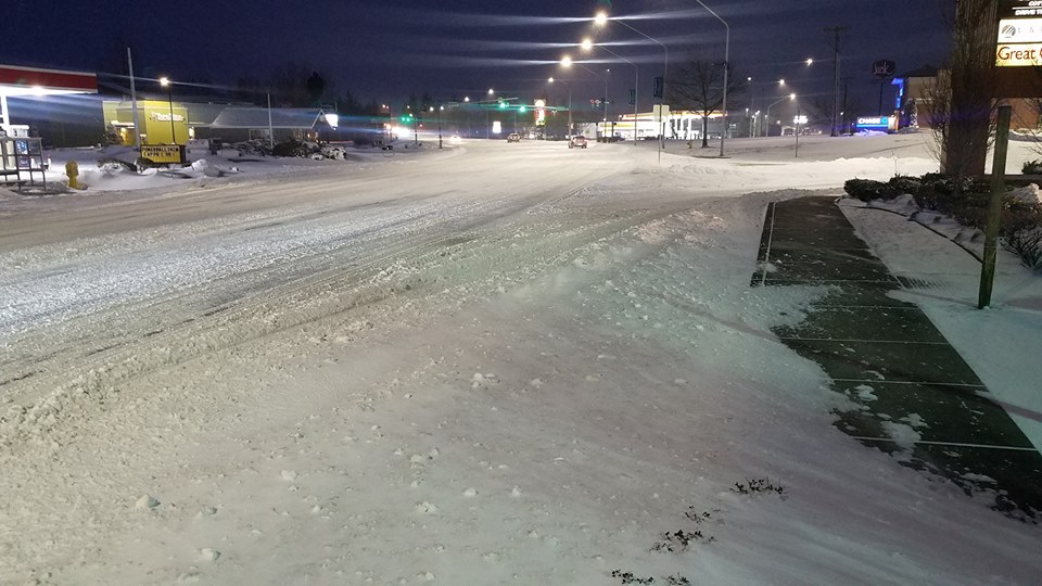 View of Main Street looking east from Joe Moser Lane after a 2nd overnight snowstorm (February 11, 2019). Photo courtesy of Tim Probst