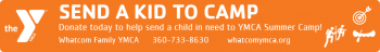 YMCA DISC FERN BANNER AD June 2019 orange send a kid to camp