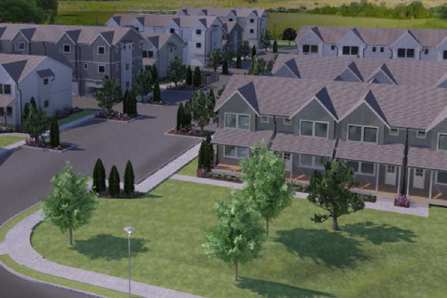 artist rendering of sunstone place 4plex development 2019-06