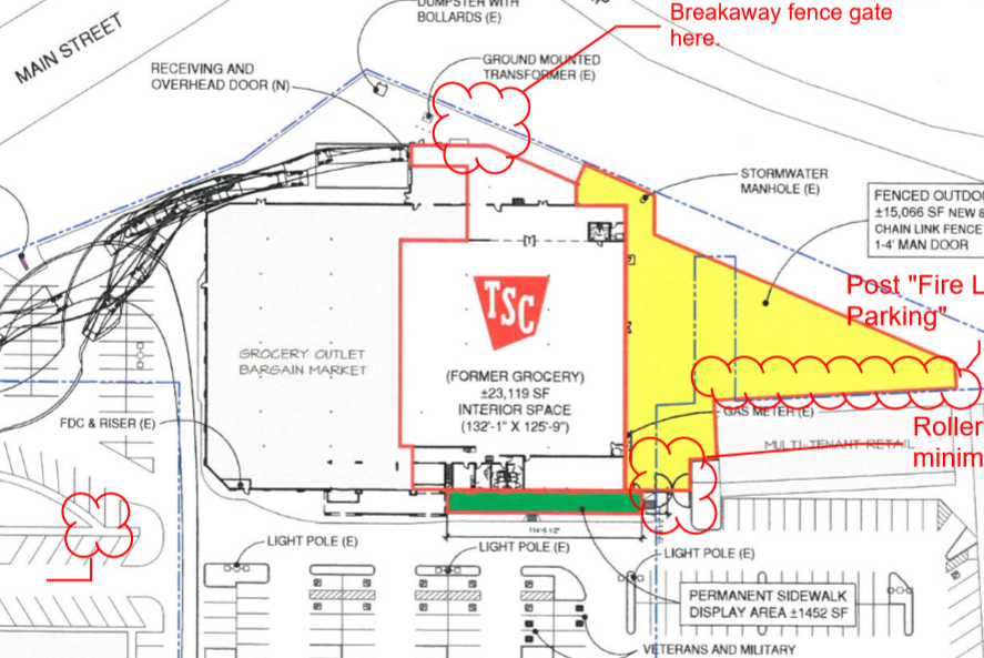 Tractor Supply Company Ferndale store site plan. Source: City of Ferndale