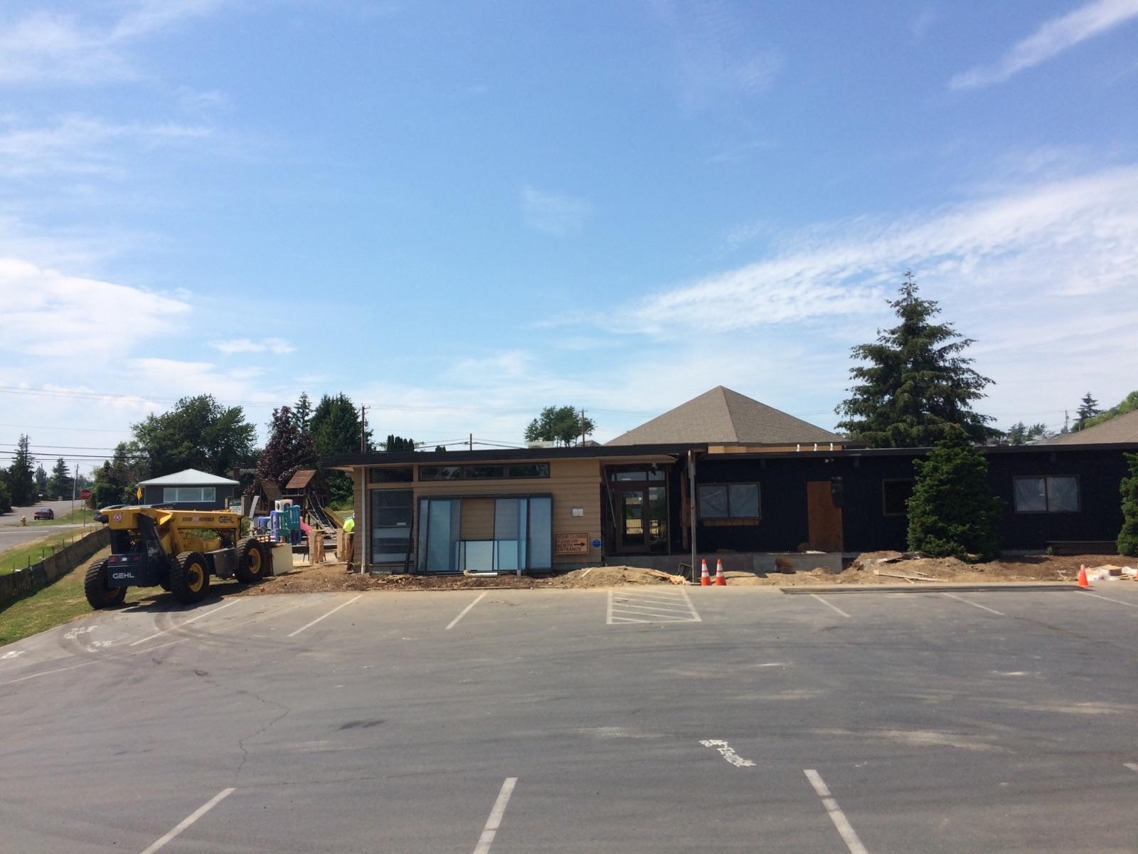 Demolition underway on the educational wing during the 2019 Christ Lutheran Church remodel project . Photo courtesy of Christ Lutheran Church.