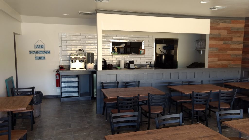 The newly remodeled interior is nearly ready to greet guests at the soon to be open location of Al's Downtown Diner at 2012 Main Street. (August 15, 2019). Photo: My Ferndale News